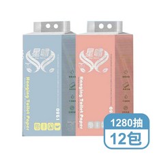 星嘯 可掛式優質抽取式面紙 1280抽x12包 箱購 紙巾, 1個, 星嘯可掛式面紙(1280抽x12包)箱購