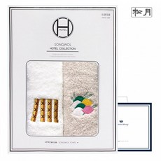 [송월타월] 명절놀이 2매 선물세트(쇼핑백), 1개, 상세페이지 참조