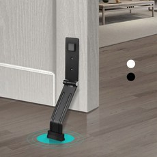 무타공 도어스토퍼 현관문 현관문 닫힘방지 jun+351Cs, 화이트