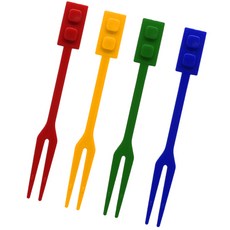위치쿡 레인보우 블럭 포크 32P, 1세트, 32개