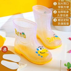 兒童雨鞋 男女童加絨保暖防滑透明雨靴 幼兒防水鞋