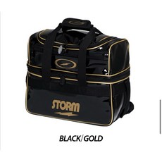 STORM 雙球袋 保齡球專用收納包, 黑/金, 1個