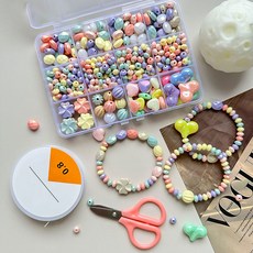 비즈 팔찌만들기 세트 펄 파스텔 DIY 키트 만들기 세트