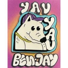 YAV 德國藝術家 Ben-Jay 聯名 Mr YAV 別針 時尚配件, 1個