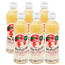 웅진 자연은 납작복숭아, 340ml, 6개