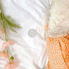 PET 강아지 원피스 드레스 강아지민소매 애견옷 꽃무늬옷, 03강아지옷-꽃오렌지L