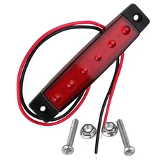 LED 사이드 마커 24V 표시등 트럭 신호등 트레일러 경고등 버스, 빨간색, 1개