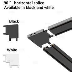 마그네틱레일 초박형 LED 천장 조명 표면 장착 마그네틱 트랙 시스템 램프 레일 스포트라이트 48V 자석 6mm, [20] I Connector, [02] White, [01] Warm White 3000K, 1개