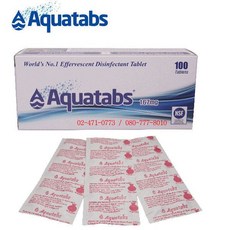 소독제 아쿠아탭스100정 167mg 유통기간 EXP 2029.01, 1개