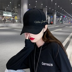 투엘 남여공용 얼굴 작아보이는 레터링 자수 야구모자 볼캡