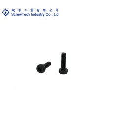 【銳禾】工廠直營 M1.6x5.6 鍍黑鋅 I頭 梅花孔 機械牙 100入 特殊螺絲 ITM016056-CL0B, 1個