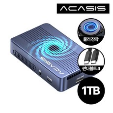 아카시스 ACASIS TBU-405ProMax USB4 40Gbps RAID NVME SSD 외장케이스 인클로저, TBU-405ProMAX_마이크론 1TB [완제품], 1개