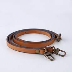 짱패브릭 엔틱-천연가죽 1cm 버클 크로스백 가방끈가방스트랩, 1개, 카멜