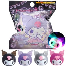 1 kuromi 산탄 빛나는 산리오 크로미 목욕 공 개 캐릭터 목욕 제 어린이 소년, 1개, 75g