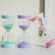 맥라이프 모래 시계 타이머 3분, 블루