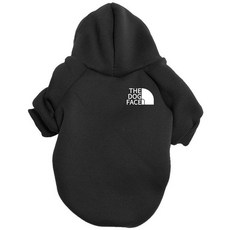 애완동물 의류 따뜻한 가을 겨울 후드 노란색 후드티 개 얼굴 골든 리트리버 대형견 의류 대형견 의상, 검은색 작은 라벨