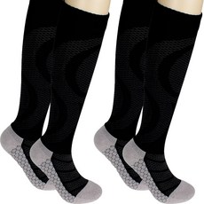 국산 따뜻한 울 스포츠 쿠션 니삭스 러닝양말 등산 골프 양말, 2개, 블랙