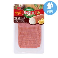 롯데푸드 의성마늘 한입 슬라이스햄 60g, 1개