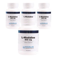 DOUGLAS LABORATORIES L-組氨酸 500 毫克膠囊無糖無麩質, 4個, 60 件