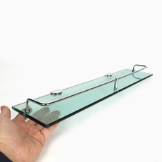 일반 강화유리 일자선반 B01, 투명, 2개