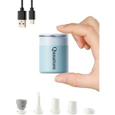 공기 침대 매트리스 수영장 플로트 수영 링 진공 보관 가방을 위한 1500mAh 배터리 캠핑 라이트 충전식 USB 풍선용 Qunature 에어 펌프 휴대용 미니 전기, Blue