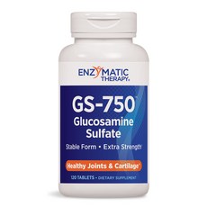 ENZYMATIC THERAPY 葡萄糖胺錠 GS-750, 120顆, 1罐