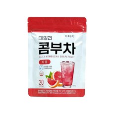 多農園葡萄柚口味康普茶 含17種乳酸菌 獨立包裝 低糖健康飲品, 5g, 20個