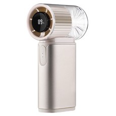 StarR 휴대용 아이스 쿨링 손선풍기 3600mAh MDF-F8, 샴페인 골드 샴페인 골드