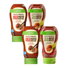 풀무원 [풀무원] 튜브형 고소쌈장 360gx2개+튜브형 매콤쌈장 360gx2개, 4개, 360g