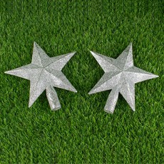 크리스마스별장식 은색트리토퍼