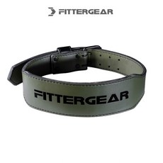 FITTERGEAR 牛皮腰帶, 軍綠,Ｓ（腰60~76cm)