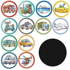 Geeee 24개 화장실 변기에 소변을 보는 배변 훈련 스티커 공개 차트 재사용 가능한 소변 데칼, Vehicle