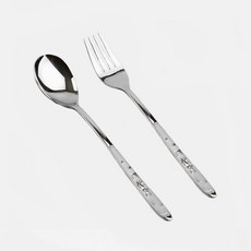 DMK 스테인리스 토끼 아동 스푼 포크 2P OPP포장, 1개, 단일