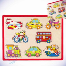 비가 꼭지퍼즐 교통 핀퍼즐 나무퍼즐