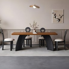 實木法式餐桌【12287-12288】實木桌 餐桌 桌子 會議桌 咖啡桌 木桌子 原木餐桌 工作桌, 160公分