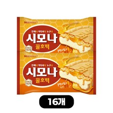 해태 샌드 아이스크림 꿀호떡 시모나, 120ml, 16개