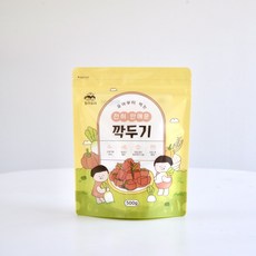국산 전혀 안매운 깍두기 어린이 저염 유아 김치 당일제조, 500g, 2개