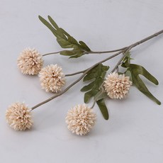 인공 5 머리 민들레 홈 웨딩 거실 장식 시뮬레이션 꽃 미니 테이블 꽃병, Light coffee, 없음