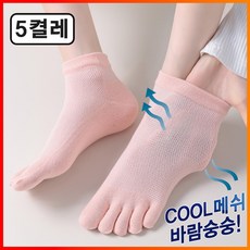 프로암스 자체제작 발편한 메쉬 망사 발가락양말 단목 무봉제 여성용