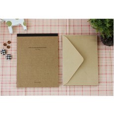 미네끄네 메세지패드 크라프트세트 마음을 전하는 편지지, 1개