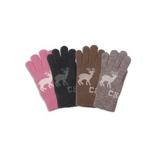 DK大主 麋鹿刺繡針織手套 秋冬保暖舒適 台灣製造 多色可選
