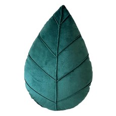 나뭇잎 장식 식물 쿠션/베개 (수면용 소파/침대용), 플러시 PP 면, 진녹색 38x25cm