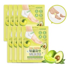 소프리스 발 뒤꿈치 필링 마스크 8매 발뒤꿈치 각질 팩, 8매입, 8개, 144g