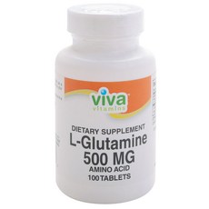 viva vitamins L-谷氨酰胺 500mg 片劑, 100 件, 1個