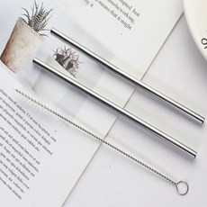 스테인레스빨대 세트 다회용빨대, 스텐빨대중형세트