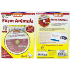 노래로 배우는 영어 My Take-Along Library Farm Animals 동물 영어동요 영어책 원서 영유아 보드북 CD포함