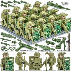 군 특수부대 유령 폭발 방지 SWAT 미니피규어 장난감 블록, 치타 쉴드 16명