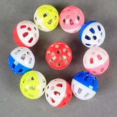 귀여운 고양이 공 벨 인터랙티브 플라스틱 속이 애완동물, 1개, 3. random color mix3