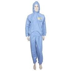 보호복 SMS 투피스 하늘색 XL (바지) smato 보호복 50/EA [W112-3584], 1개