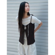 에잇세컨즈 8SECONDS 플리츠 슬리브리스 브라운 115842AY3D 124303